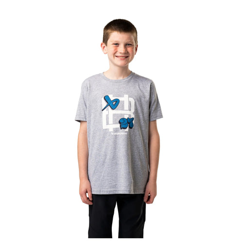BAUER GRAPHIC T-SHIRT JUNIOR GRÅ