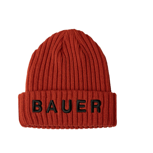 BAUER MÖSSA RIBBED TOQUE JUNIOR FIRE RED