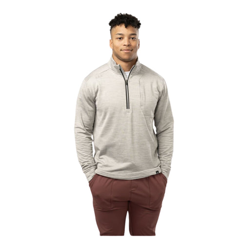 S23 BAUER FLC TEXTURED HALF ZIP GREY SENIOR