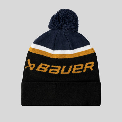 S25 BAUER INTARSIA KNIT POM MÖSSA NAVY/SVART
