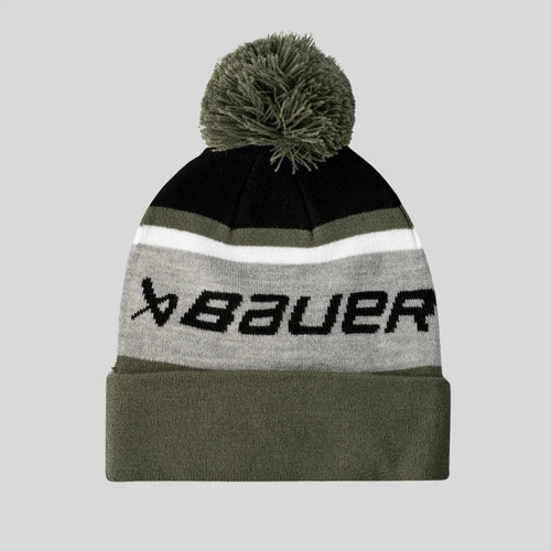 S25 BAUER INTARSIA KNIT POM MÖSSA GRÖN