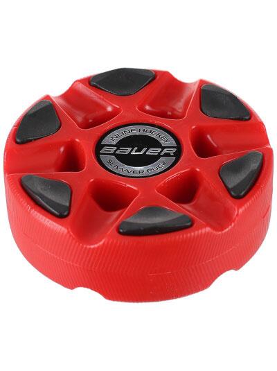 Bauer Slivver Puck Röd